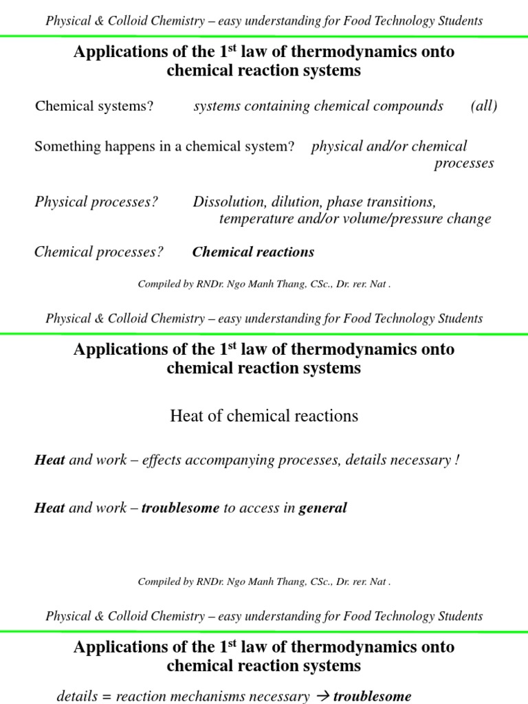Selected Slides - 2 | PDF | Heat | Chemical Reactions