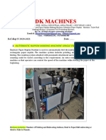 DK Machines: - Automatic Napkin Making Machine Single Embossing