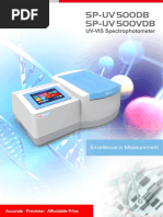 Specification of SP-UV 500 Series_ SP-UV 500VDB SP-UV 500DB. Recommended Application_