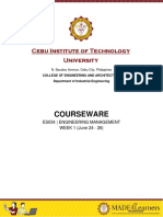 Courseware: Cebu Institute of Technology University