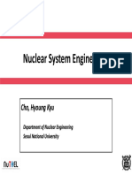 Nuclear System Engineering: Cho, Hyoung Kyu Cho, Hyoung Kyu