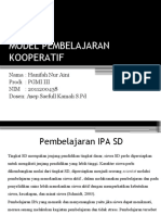 Model Pembelajaran Kooperatif