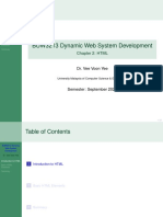 BUW3213 Dynamic Web System Development: Chapter 2: HTML