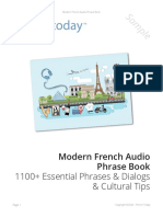 Modern French Phrase Book Sample