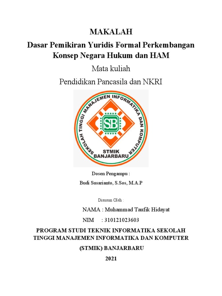 Negara Hukum dan HAM: Pemikiran Yuridis | PDF
