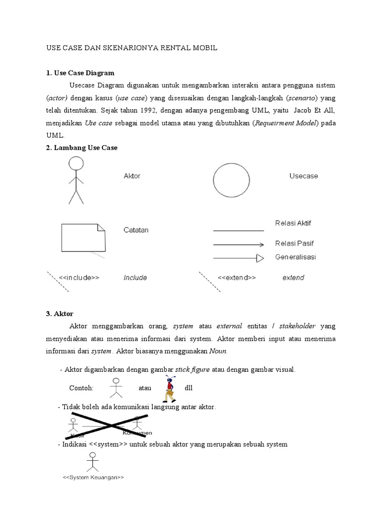 Use Case Rental Mobil UAS Reza Kandias PDF