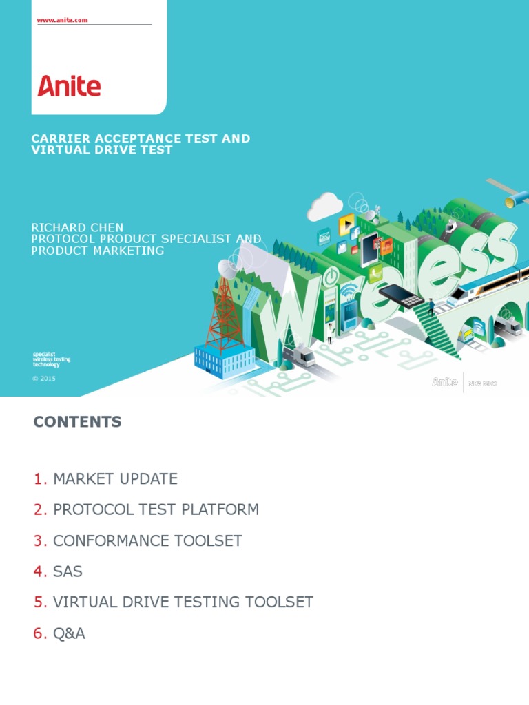 Carrier Acceptance Test and Virtual Drive Test: Richard Chen Protocol ...