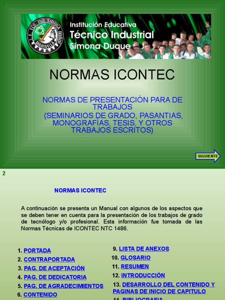 Normas ICONTEC para Presentación de Trabajos | PDF | Bibliografía | Yihad