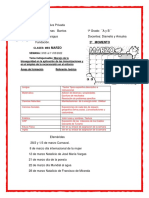 Clases de marzo en unidad educativa privada