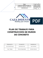 Plan de Trabajo-Muros de Contencion