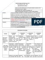 English 10 Product and Performance Task GRASPS and Rubric