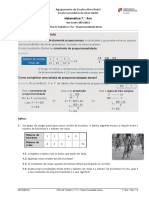 Proporcionalidade direta ficha trabalho