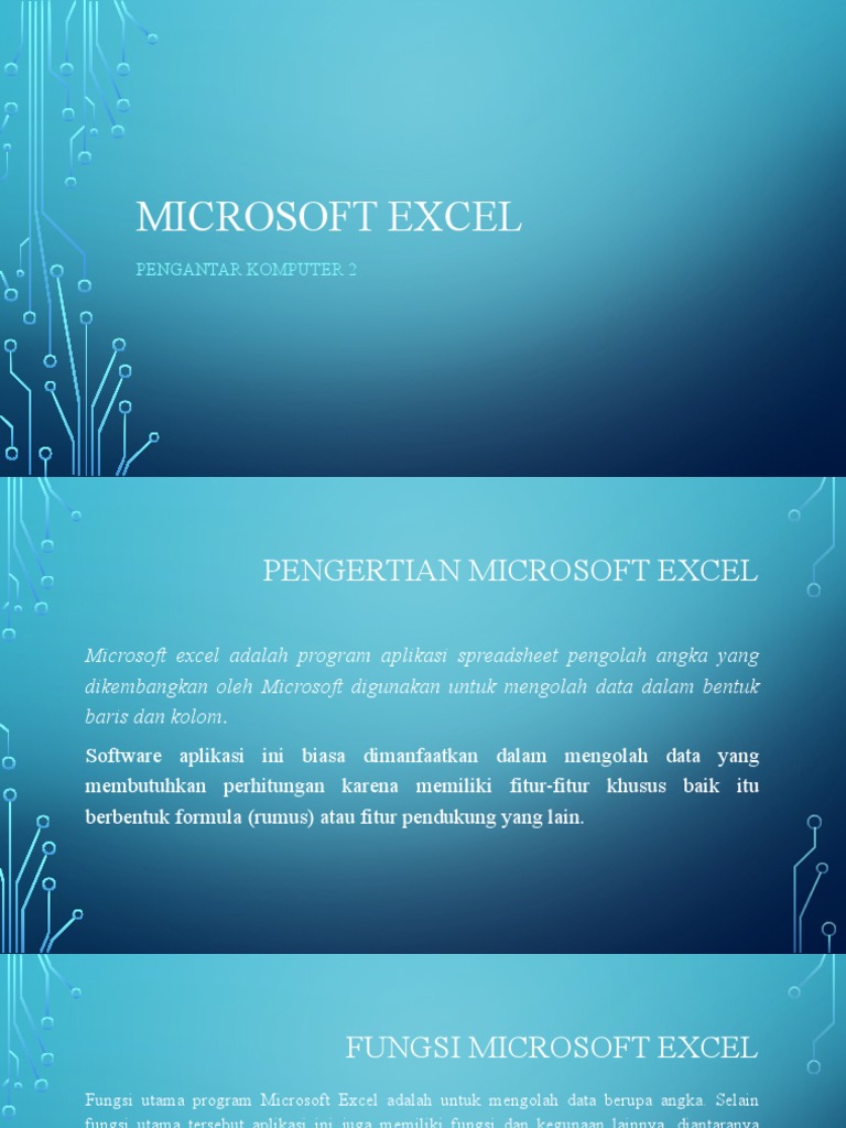 Materi 1 Ms Excel Pdf