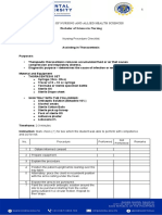 Assisting in Thoracentesis Checklist