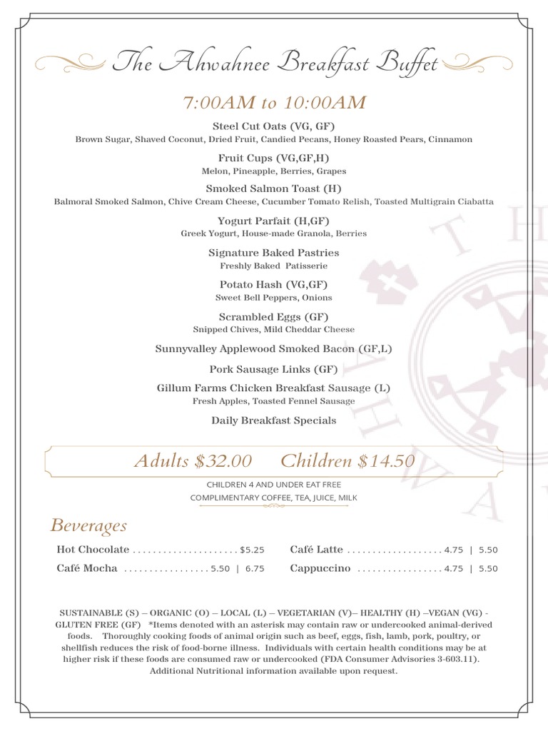 Ahwahnee FallBreakfastBuffetMenu20210913 PDF