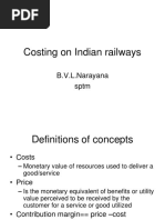 Costing On Indian Railways