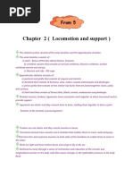 Short Note Biology Form 5-Chapter 2 Locomotion and Support