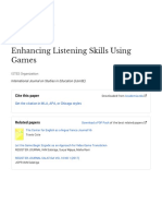 Enhancing Listening Skills Using Games