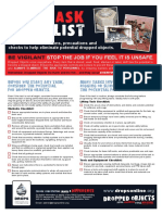 DROPS Pre Task Checklist Poster 2022