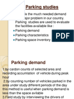 Parking and Accident Studies