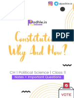 Constitution Why and How Hand Written Notes