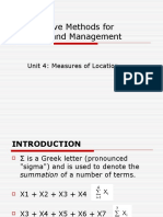 Chapter 4 Measures of Location