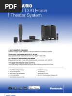 Panasonic SC-BTT370 5.1 Channel 3D Blu-Ray Cinema Surround Home Entertainment System