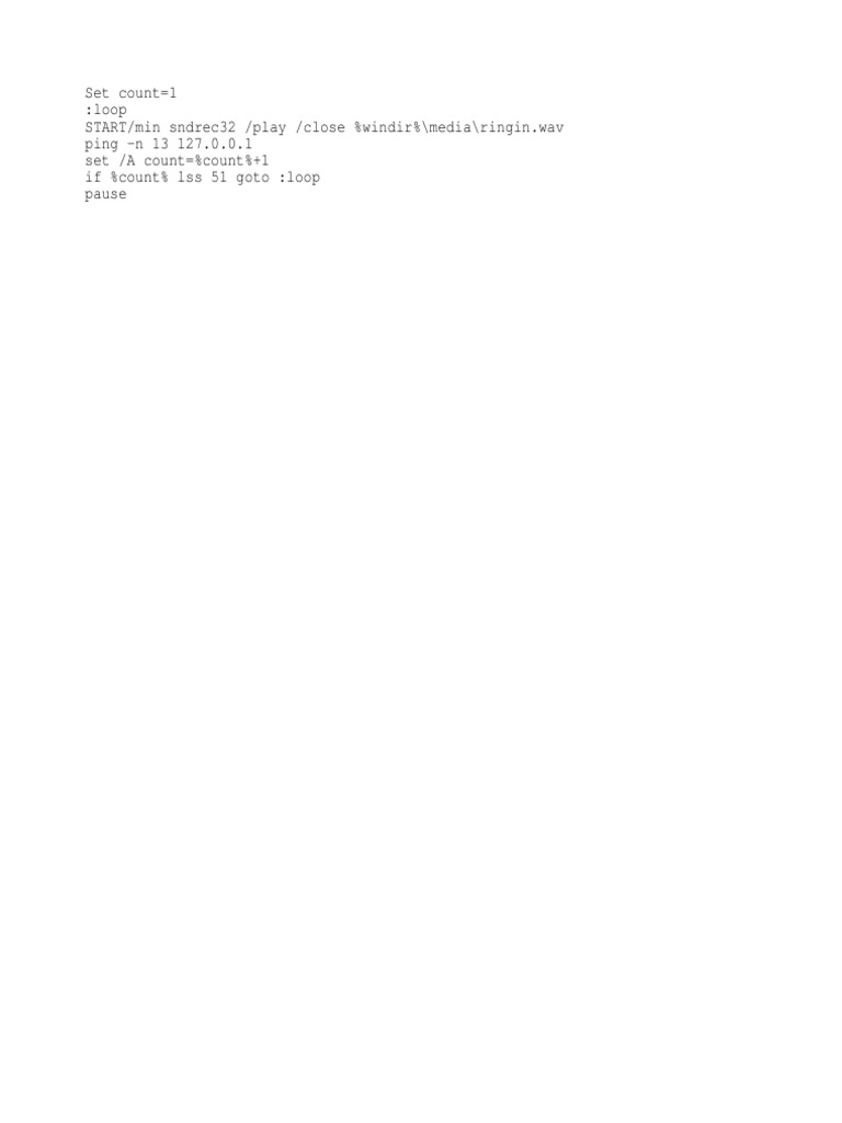 Looped Audio Playback Script | PDF | Teaching Methods & Materials ...