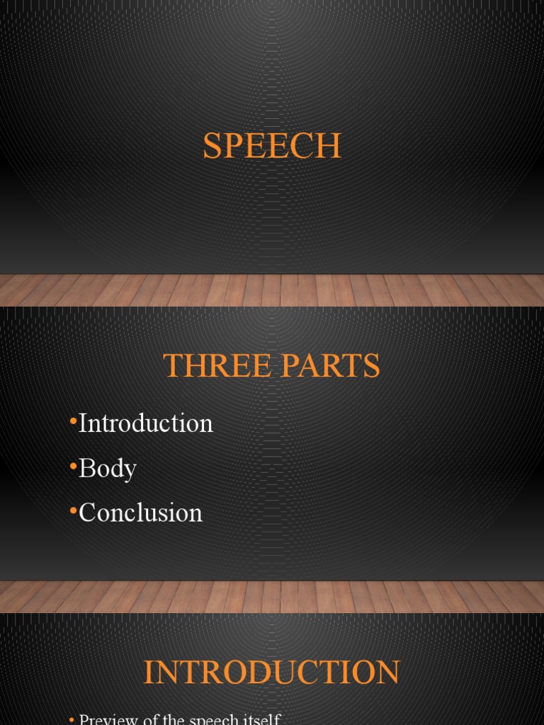 Speech Structure Guide | PDF