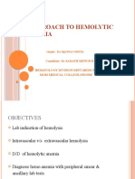 Approach To Hemolytic Anemia