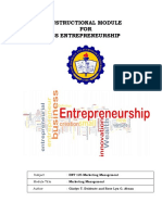 ENT 125 Marketing Management Module PDF
