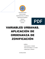 Variables Urbanas