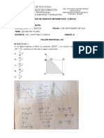 Taller Individual #12 Geometría Plana, Cálculo de Areas