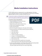 Sample Media Instructions