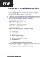 Sample Media Instructions
