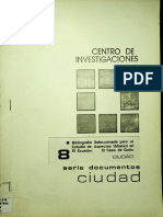 Bibliografia Seleccionada para El Estudio de Aspectos Urbanos en El Ecuador-Centro de Investigaciones-Serie Documentos Ciudad-1983