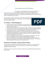 Production Linked Incentive (PLI) Scheme