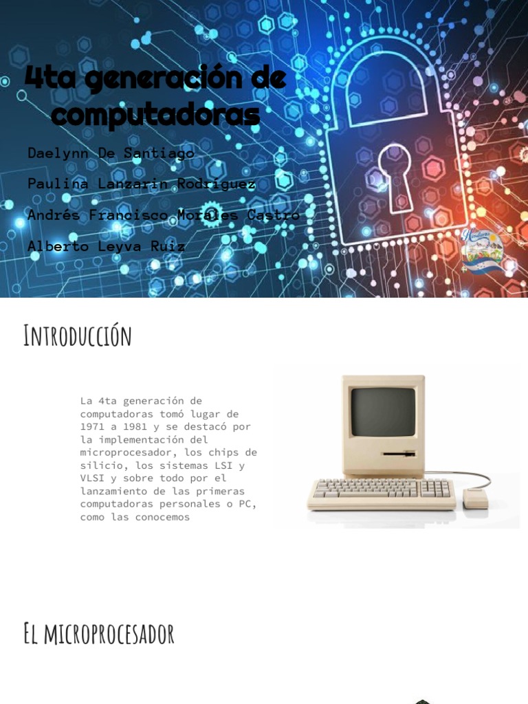 Cuarta Generación de Computadoras (1971-1981) | PDF | Computadoras ...