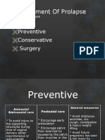 Management of Prolapse: Preventive Conservative Surgery