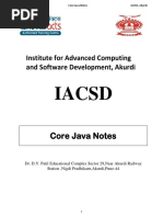 CoreJava Notes