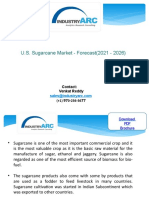 U.S. Sugarcane Market - Forecast (2021 - 2026) : Contact: Venkat Reddy (+1) 970-236-3677