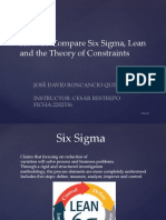 How To Compare Six Sigma, Lean and The Theory of Constraints
