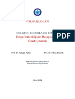 Kolon Dolgu Yüksekliği Hesaplanması-Örnek