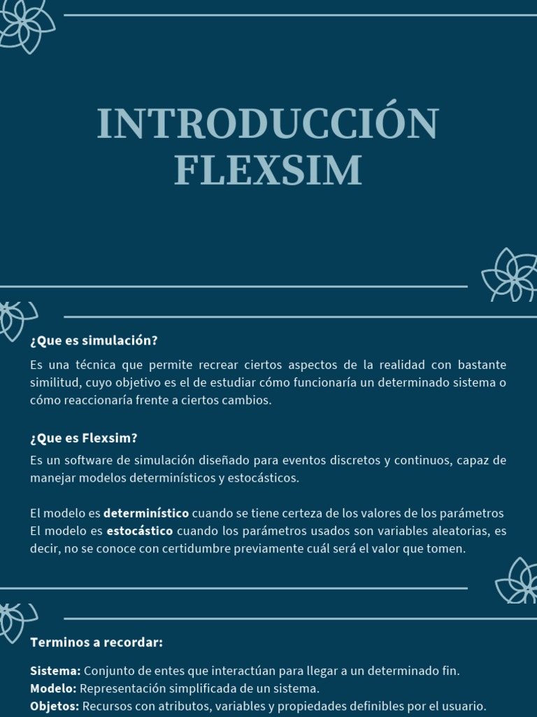 Introducción a Flexsim y Simulación de Procesos | PDF | Simulación ...