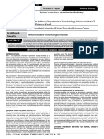 Commerce: Research Paper Role of Conscious Sedation in Dentistry