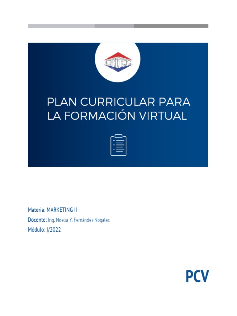 Estrategias de Marketing en PCV | PDF | Marketing | Evaluación