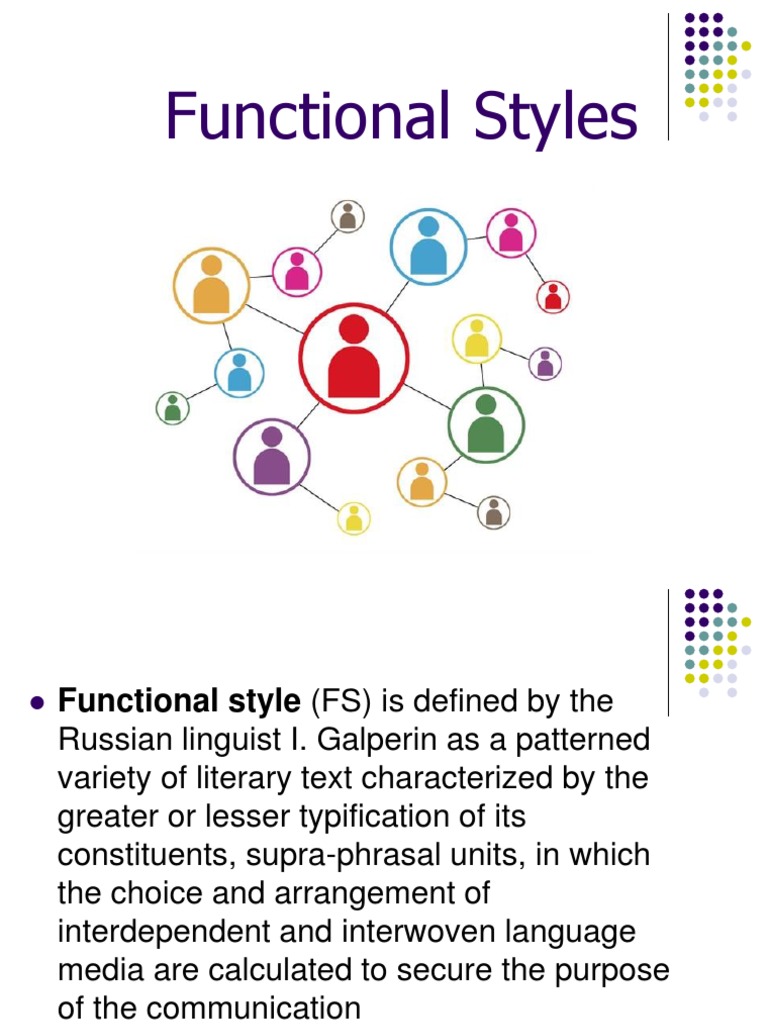 Functional Styles | PDF | Verb | Adjective