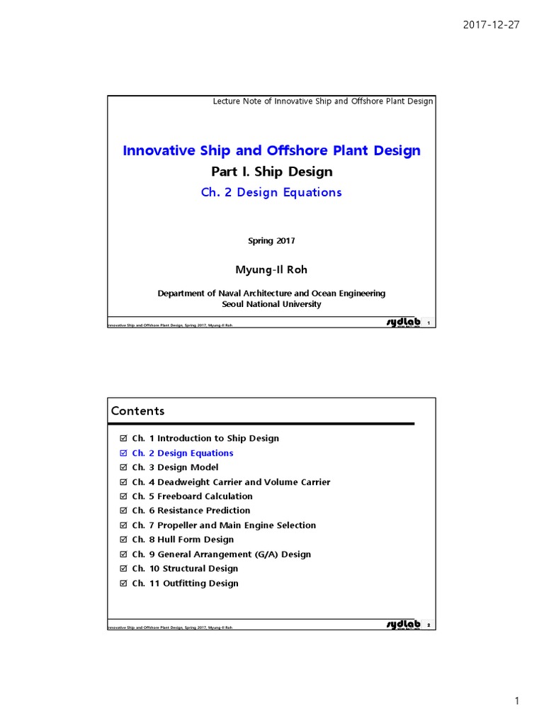 Innovative Ship Design Principles | PDF | Ships | Horsepower