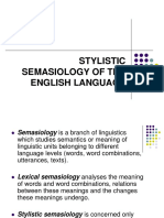 Stylistic Semasiology