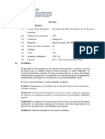 Syllabus de Economia Ambiental